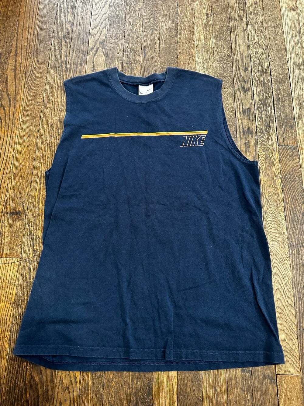 Vintage Nike Sleeveless Muscle Tank Top Navy Blue Size M
